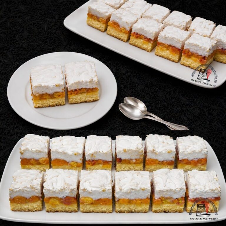 Această rețetă de prăjitură cu caise și bezea transformă cele mai parfumate fructe ale verii într-un desert delicios și spectaculos.