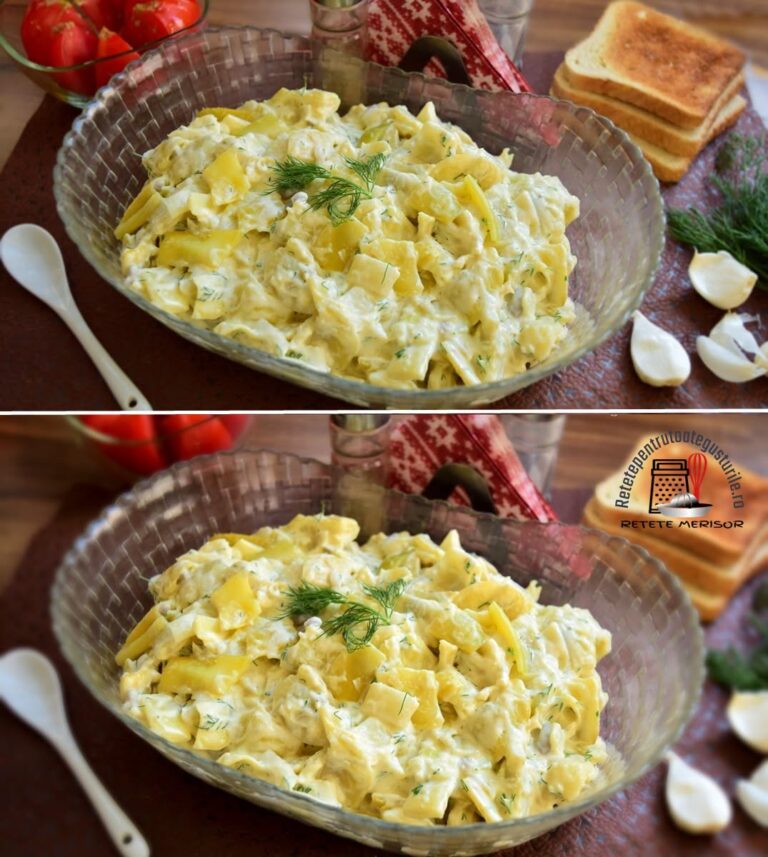 Cum apar păstăile de fasole pe piață, prima dată prepar cu ele această delicioasă rețetă: Salată de fasole păstăi cu maioneză și usturoi