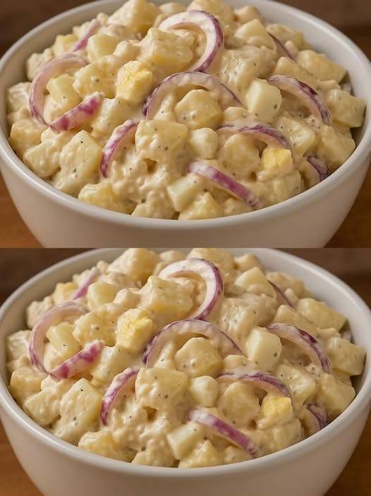 Salata de cartofi care detronază orice altă garnitură.