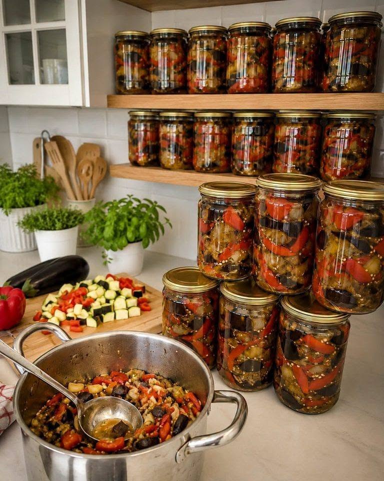 O salată parfumată de vinete și castraveți pentru iarnă – o pregătire delicioasă pentru întreaga familie