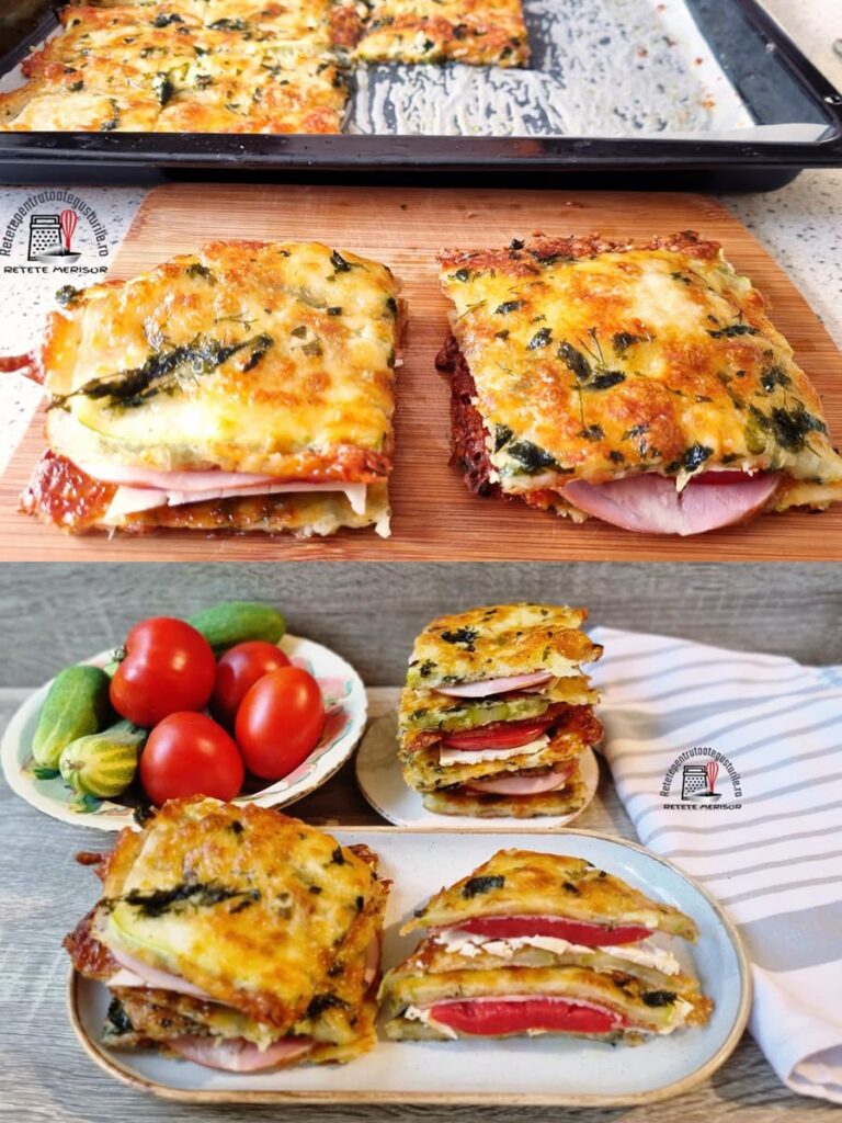 Pentru una dintre gustările zilei sau chiar pentru pachetul de la serviciu, merg de minune aceste sandvișuri crocante din dovlecei cu mozzarella și parmezan