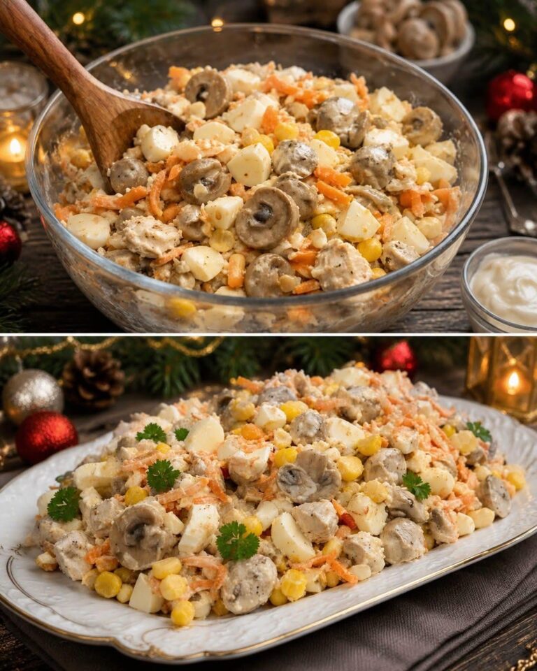 Am făcut această salată „ca să o încerc”… Invitații au tăcut primele cinci minute, apoi au început să implore să le arăt rețeta