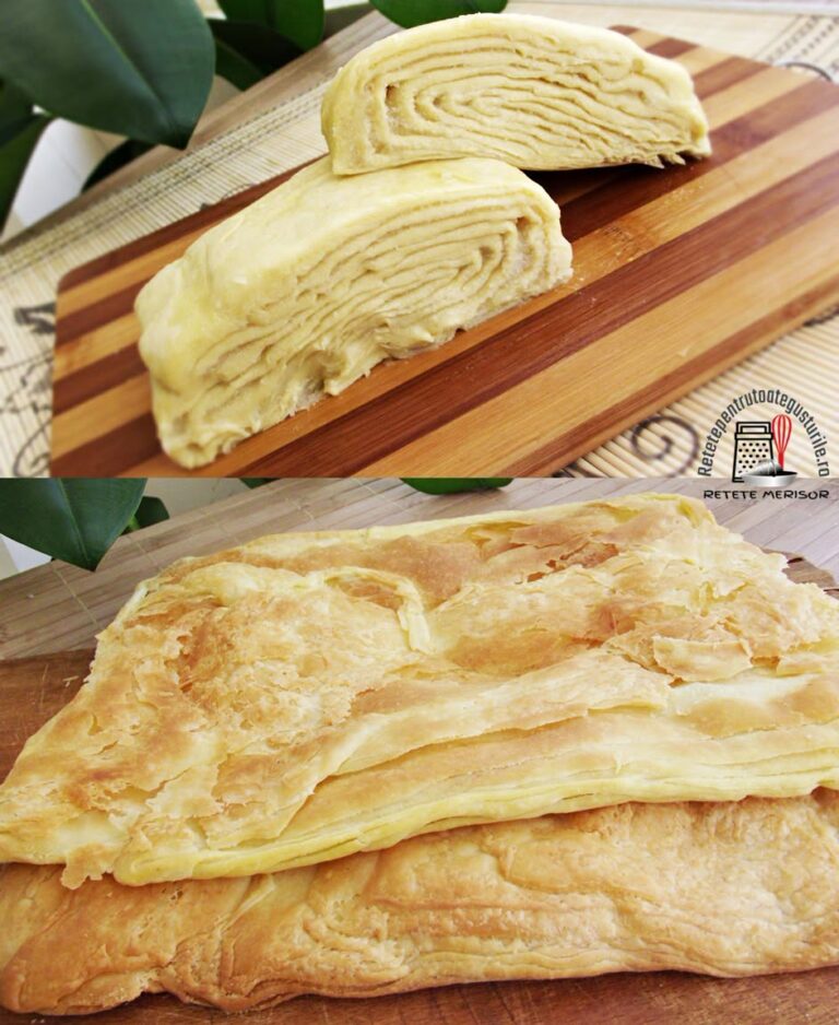 Reteta pentru aluat de foietaj preparat in casa este destul de simpla si usoara, incat odata incercata se va cere repetata