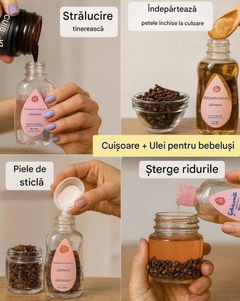 Descoperă amestecul simplu de uleiuri pentru bebeluși cu infuzie de cuișoare, făcut în casă, pentru o piele moale și radiantă