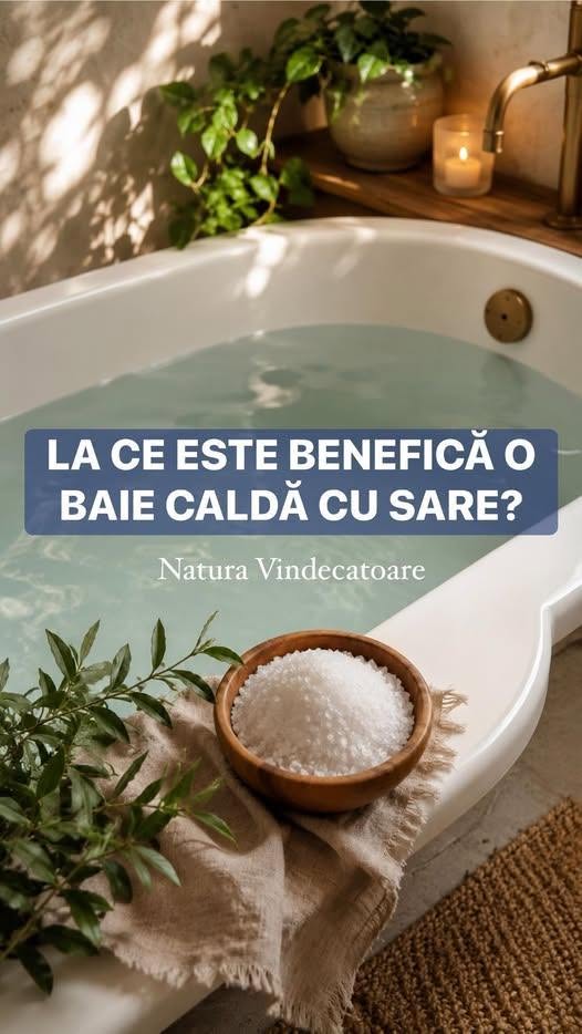 LA CE ESTE BENEFICĂ O BAIE CALDĂ CU SARE