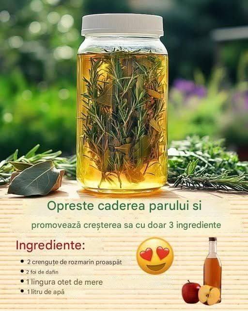Tonic Natural cu Rozmarin pentru Îngrijirea Părului – Rețeta Completă și Ghid Pas cu Pas
