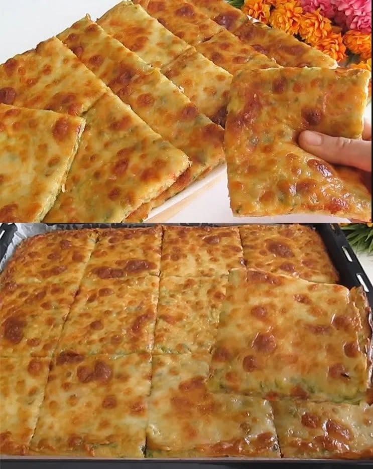 🥒 Mai bună decât pizza! Dăm pe răzătoare 3 dovlecei proaspeți și pregătim ceva incredibil de gustos