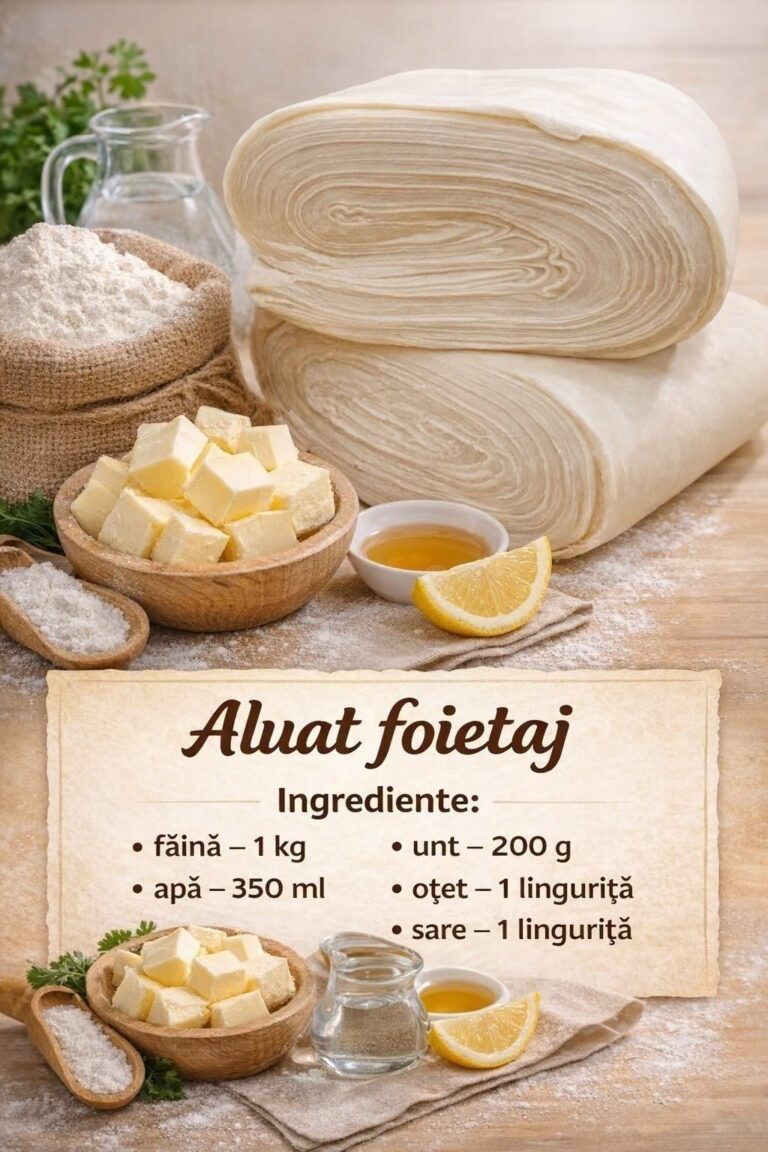 Aluat pentru foietaj facut acasa- Usor, gustos si aerisit