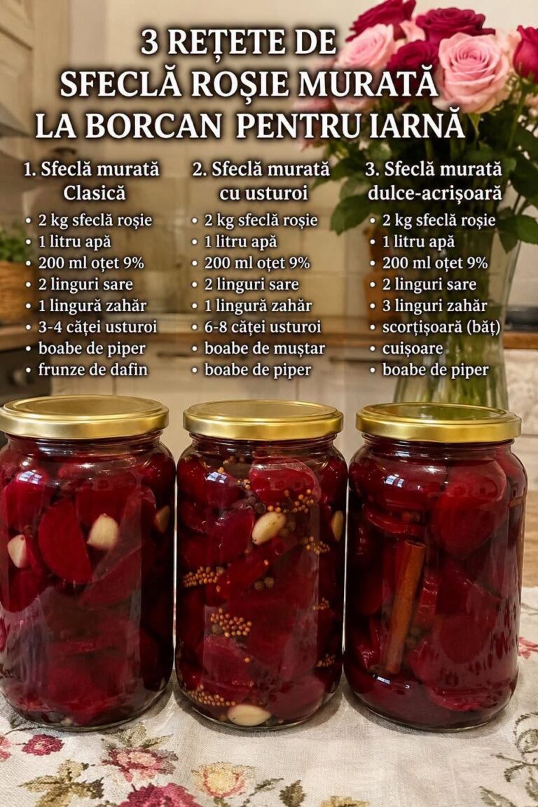 SFECLĂ ROȘIE MURATĂ PENTRU IARNĂ – 3 REȚETE TRADIȚIONALE