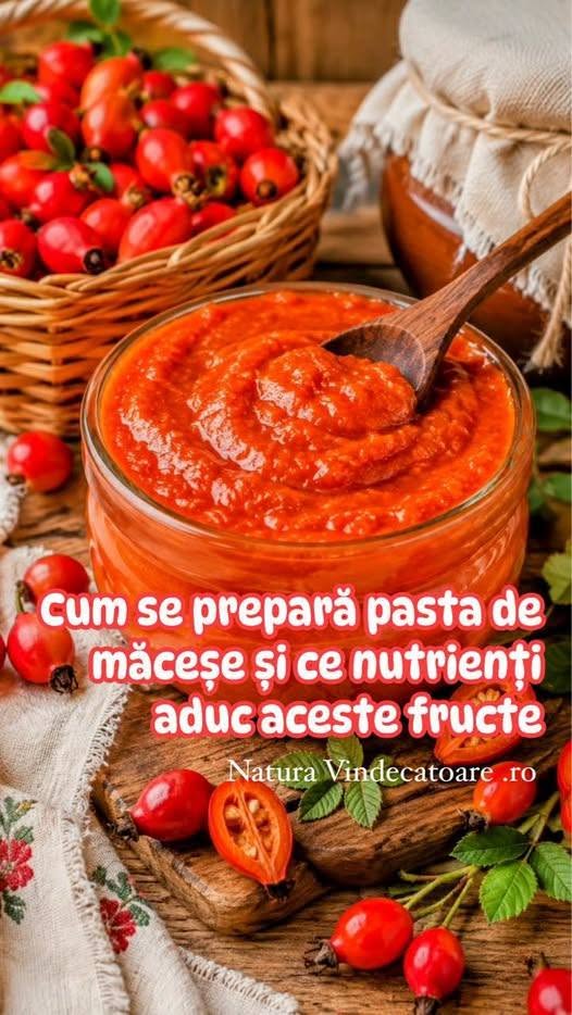 Cum se prepară pasta de măceșe și ce nutrienți aduc aceste fructe