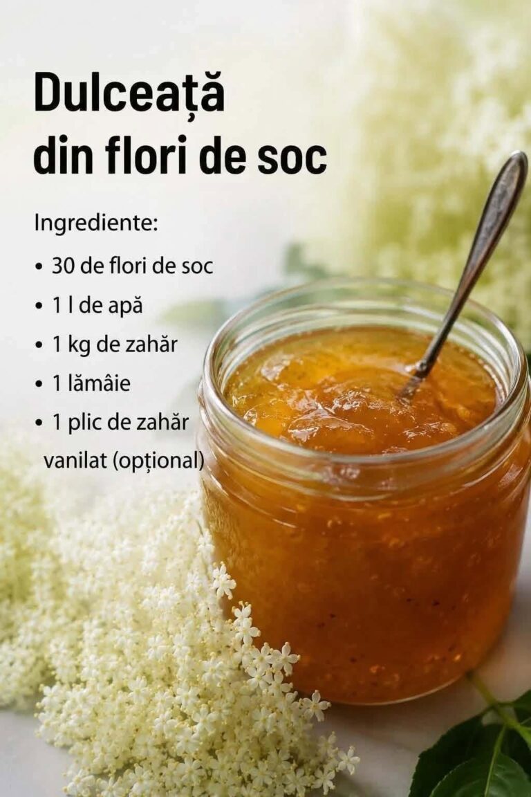 Dulceață din flori de soc – aromă fină și gust de primăvară