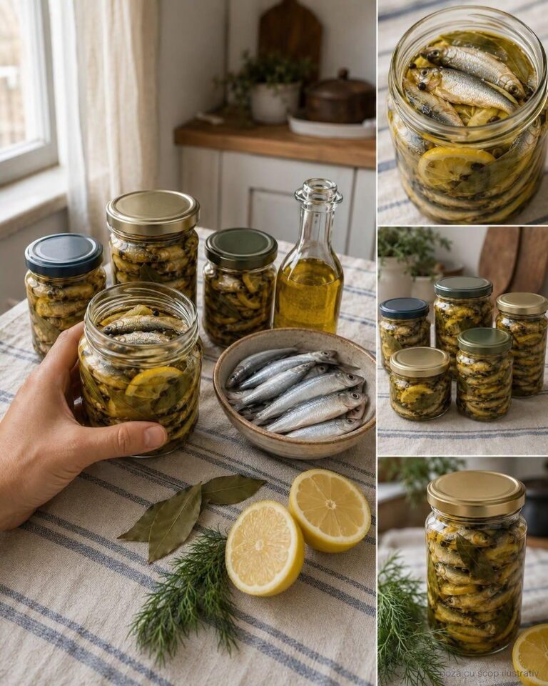 Șprot marinat de casă la borcan – fraged, aromat și ușor de pregătit