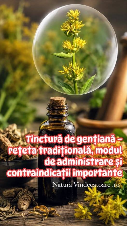  Tinctură de gențiană – rețeta tradițională, modul de administrare și contraindicații importante