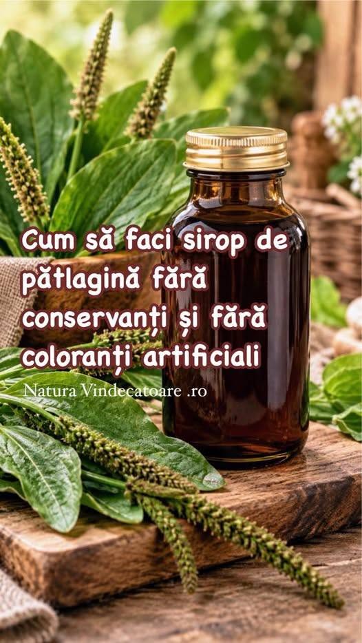Cum să faci sirop de pătlagină fără conservanți și fără coloranți artificiali