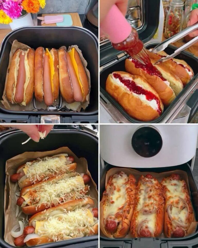 HOTDOGI CROCANȚI LA AER FRIGĂTOR 