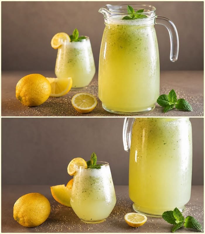 Limonadă cu pepene galben și mentă – Deliciu de vară răcoritor și savuros 