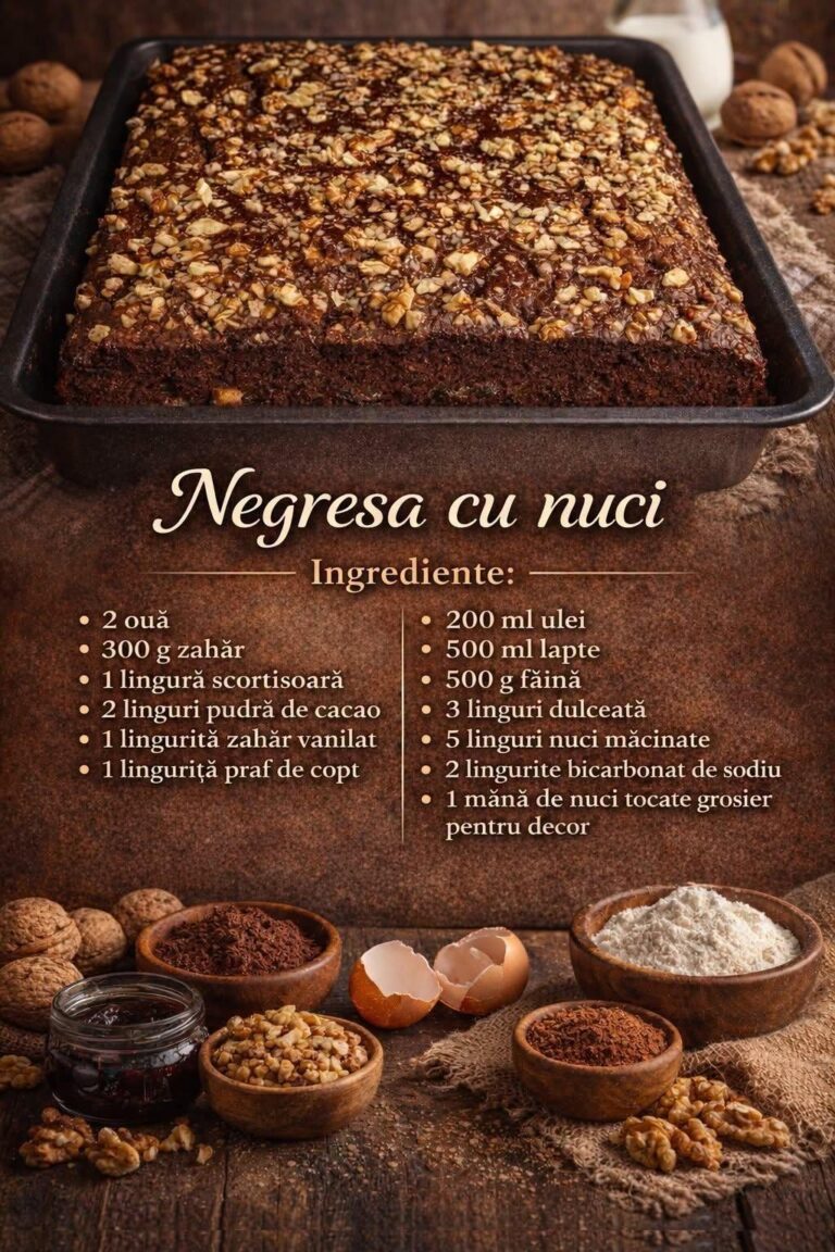 Negresa cu nuci – Cand ai pofta de ceva delicios si simplu, incearca aceasta delicatesa