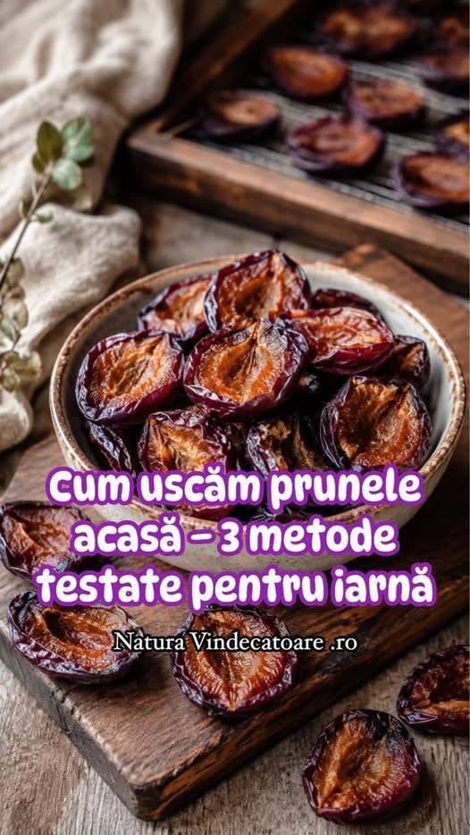 Cum uscăm prunele acasă – 3 metode testate pentru iarnă