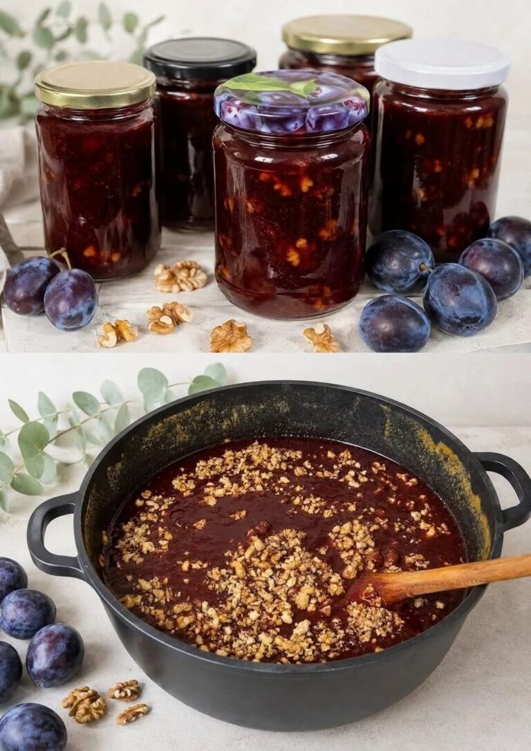 Gem de prune cu nuci – daca n-ati incercat combinatia asta pana acum, chiar aveti un motiv sa o faceti! Este grozav de bun!