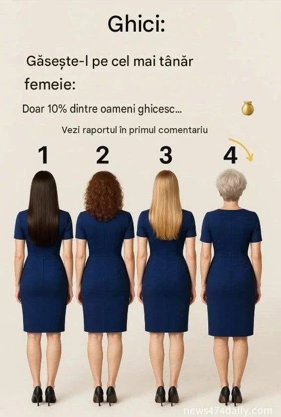 Test: Găsește cea mai tânără femeie. Doar 10% vor ghici corect!