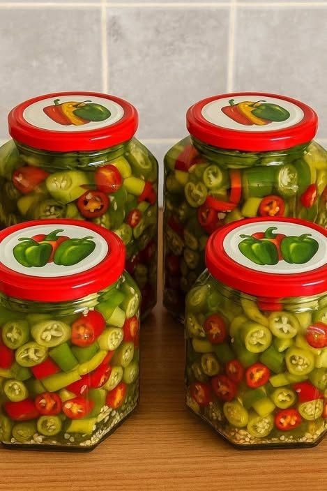 Ardei iuți marinați în saramură cu miere FĂRĂ fierbere și sterilizare – super conservă pentru iarnă