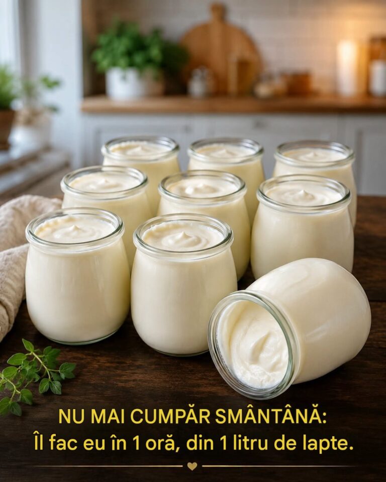 Nu mai cumpăr smântână: o fac singură în doar o oră, din 1 litru de lapte.