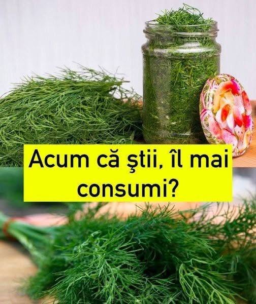 Tu ştiai asta??? De ce e bine să mâncăm MĂRAR? Acum că ştii, îl mai consumi