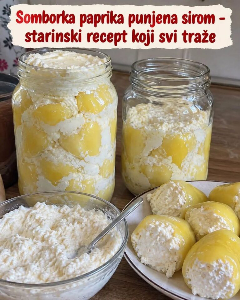 Somborka paprika punjena sirom – starinski recept…