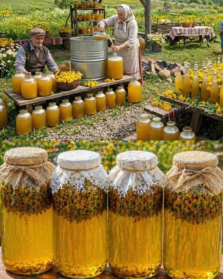 În fiecare primăvară pregătesc această băutură din păpădie în cantități uriașe — și tot nu ajunge! O băutură naturală, răcoritoare și foarte accesibilă.”