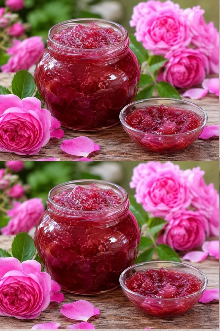 **Dulceață de trandafiri ca pe vremuri – parfumată, fină și plină de aromă!** O rețetă deosebită, cu petale delicate de trandafiri, care transformă fiecare linguriță într-un desert de neuitat. Perfectă lângă ceai, clătite sau prăjituri. Culoare superbă, gust rafinat și un parfum care îți amintește de copilărie