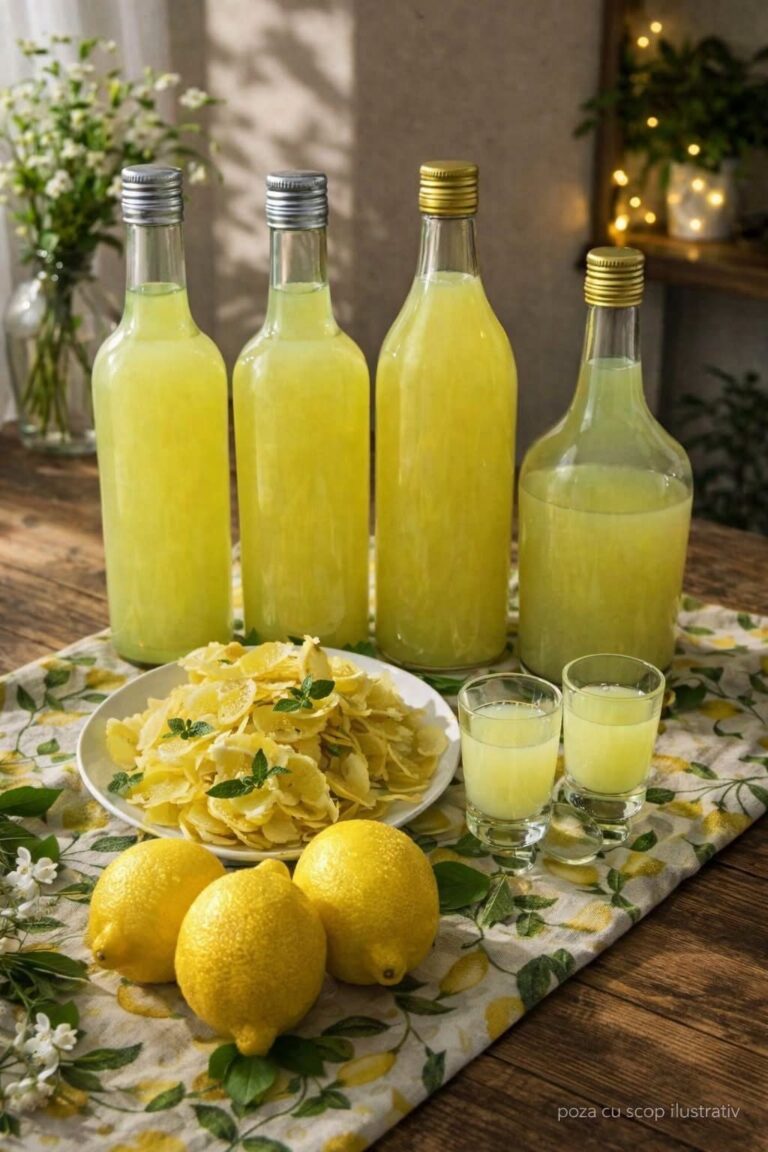 🍋 Limoncello de casă – Rețeta italiană fină și aromată pentru un lichior de lămâie desăvârșit! 🇮🇹✨