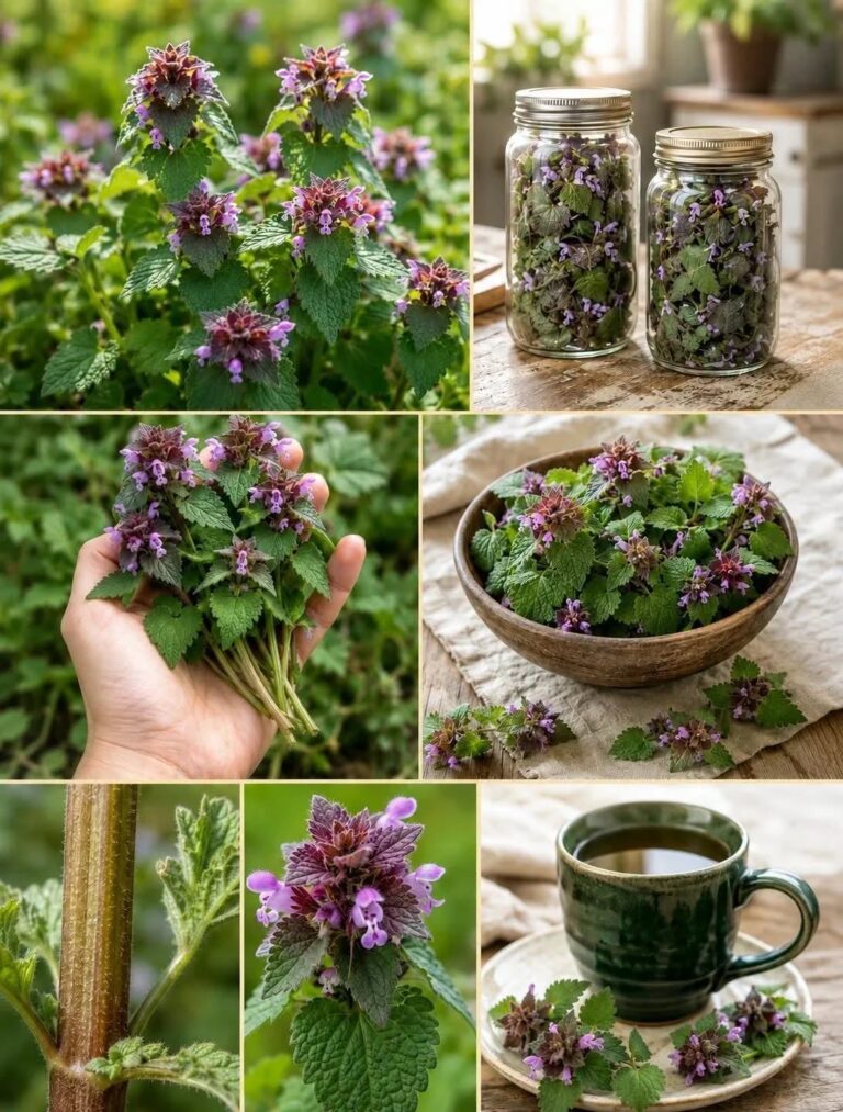 🌿 Ceai și elixir de Urzică Moartă Mov: Remediu natural miraculos pentru sănătate! 💜✨