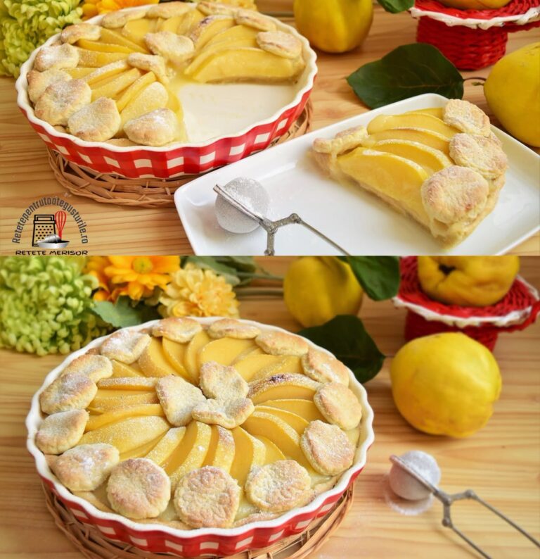 Tartă cu gutui puternic aromată si gust dulce acrișor