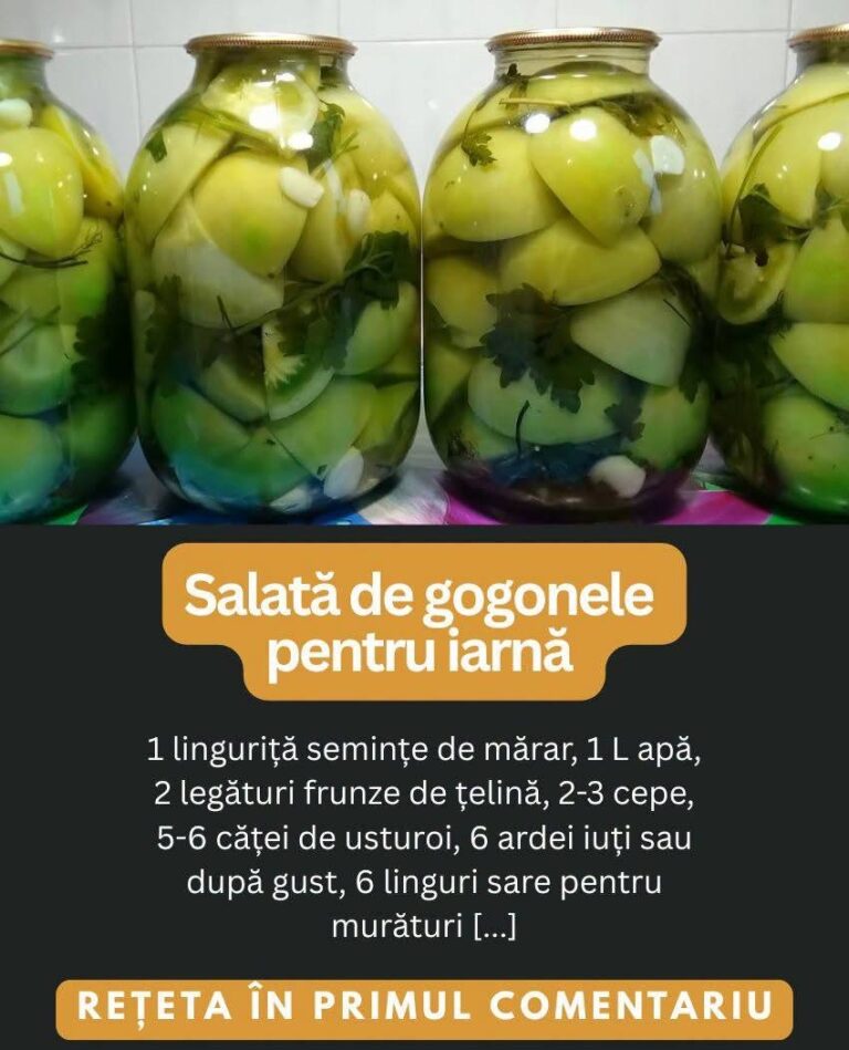 Salată de gogonele pentru iarnă Rețeta scrisă