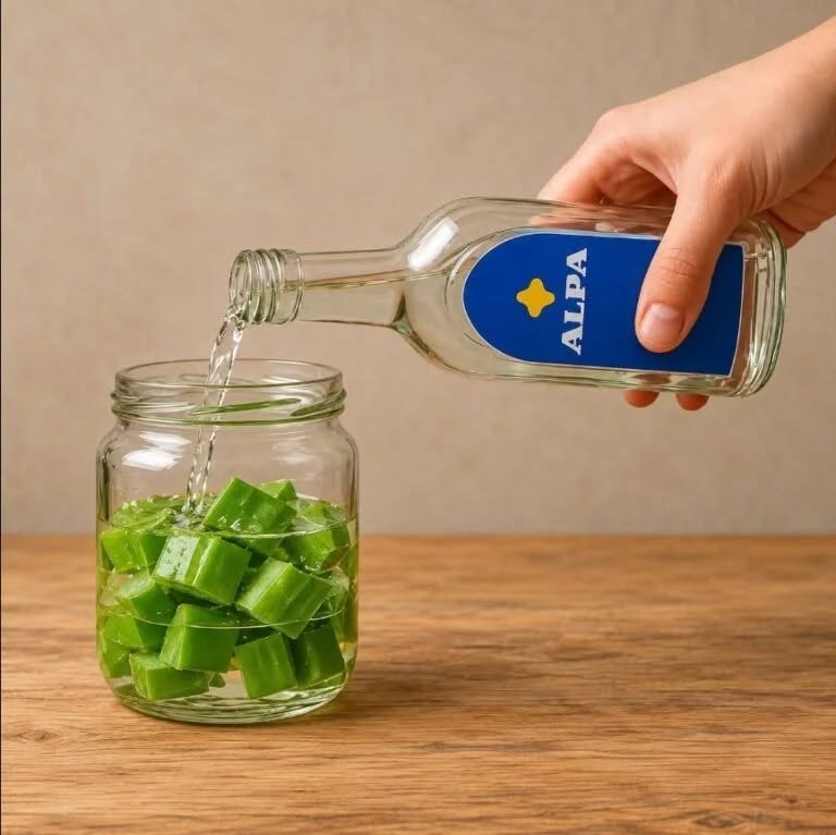 Când am ALOE VERA într-un ghiveci, iau întotdeauna 5 frunze și le ud cu aloe vera obișnuită: O COMORĂ pentru fiecare familie!