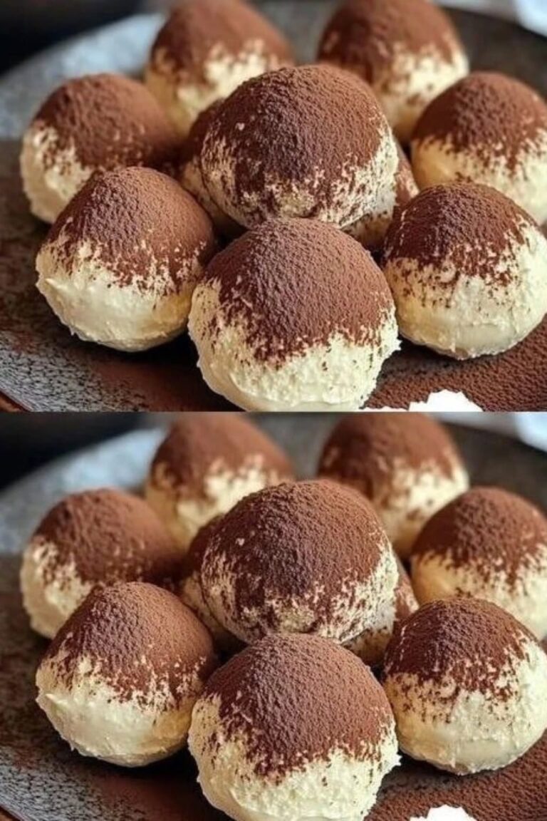 Bile de tiramisu făcute cu 200 g mascarpone și 120 g biscuiți – desertul rapid, fără coacere, gata în doar 15 minute