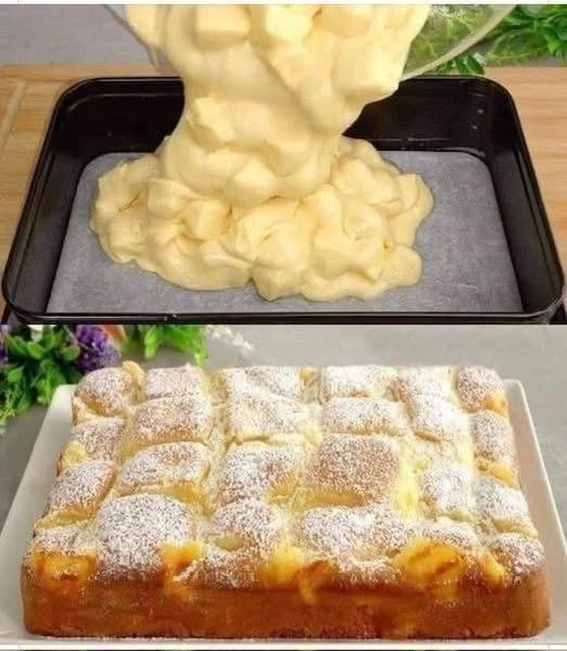3 mere, 3 ouă, 1 pahar de lapte: această prăjitură se topește în gură! Îți dau rețeta în schimbul unui simplu OK!