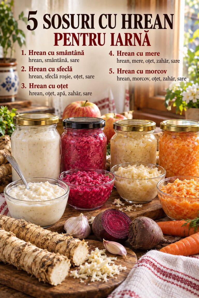 5 SOSURI CU HREAN PENTRU IARNĂ – aromate, iuți și perfecte lângă friptură!