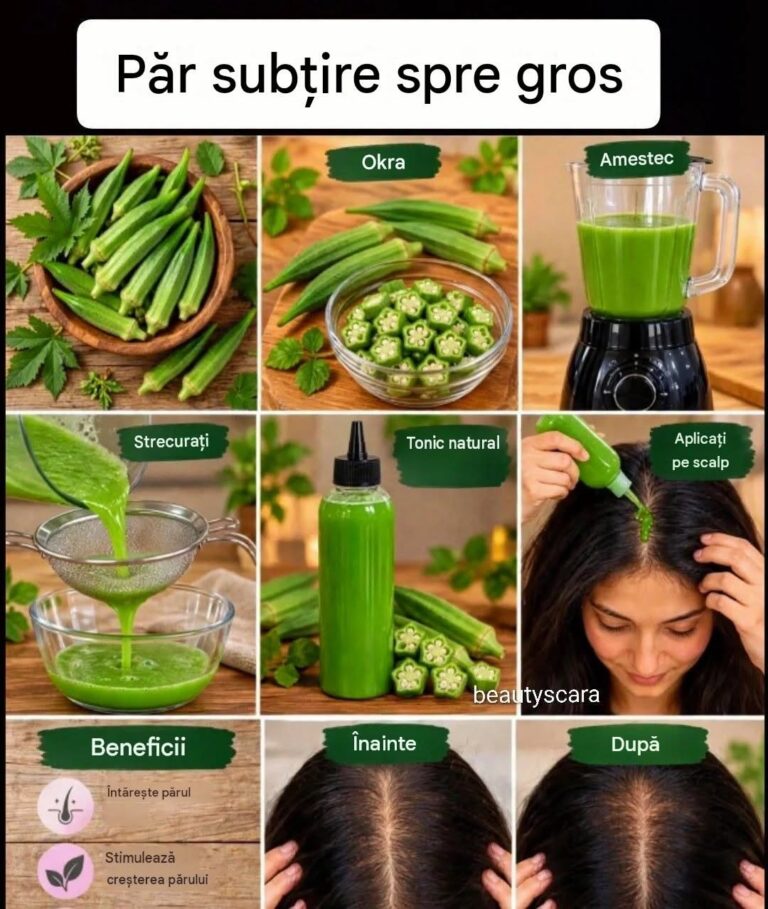 Gel pentru creșterea părului. Comentează „Okra” pentru rețetă.