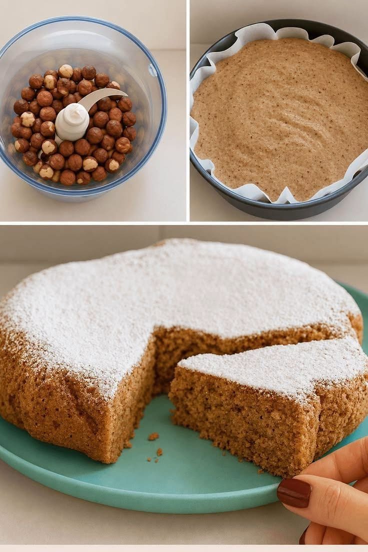 Gâteau Moelleux aux Noisettes Sans Farine