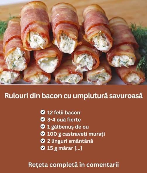 Dacă ești în căutarea unui aperitiv care să impresioneze la orice masă, rulourile din bacon cu umplutură savuroasă sunt alegerea perfectă.