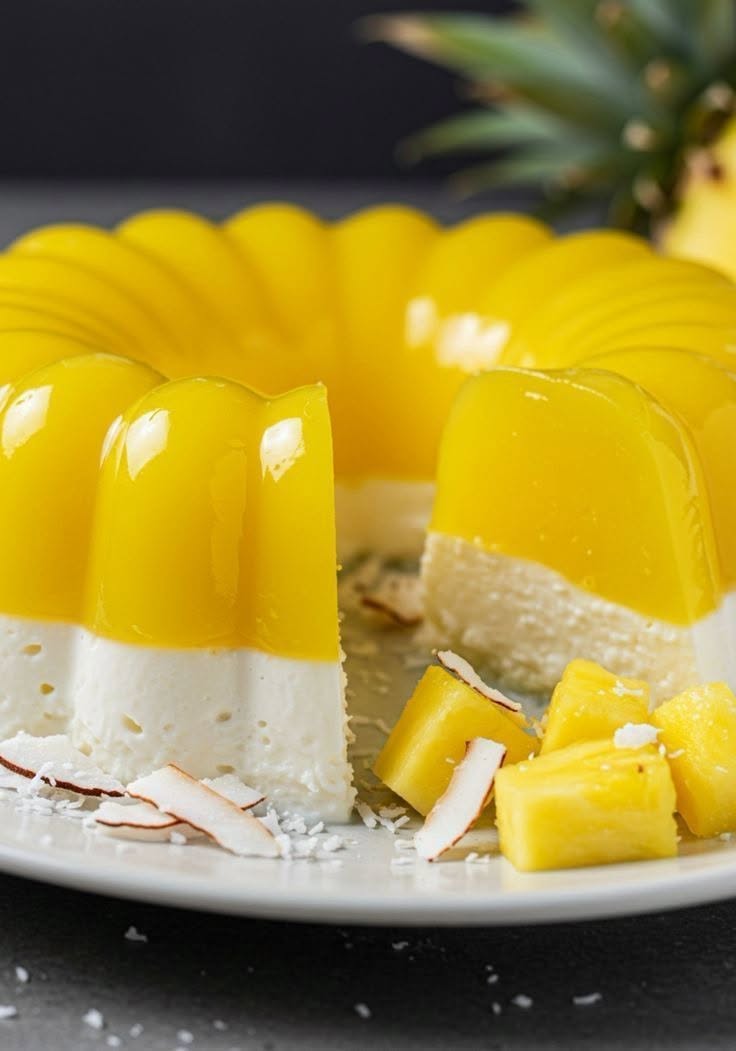 Entremets cu ananas și cocos Rețeta în comentarii