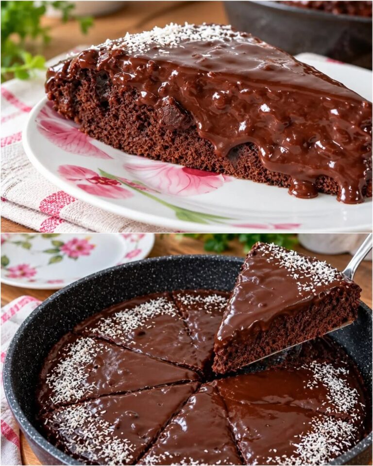 Amestec aluatul cu spatula direct în tigaia rece: Rețeta de tort umed „Triplu Ciocolată” gata fără cuptor!