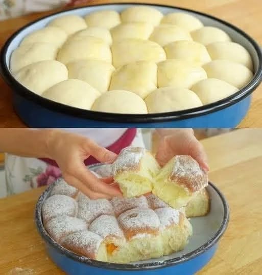 Rețeta bunicii pentru Buchteln, delicioasă și ușor de preparat cu doar 450 g de făină!