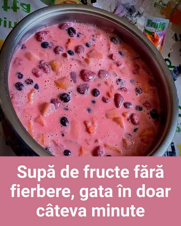 Supă de fructe fără fierbere, gata în doar câteva minute
