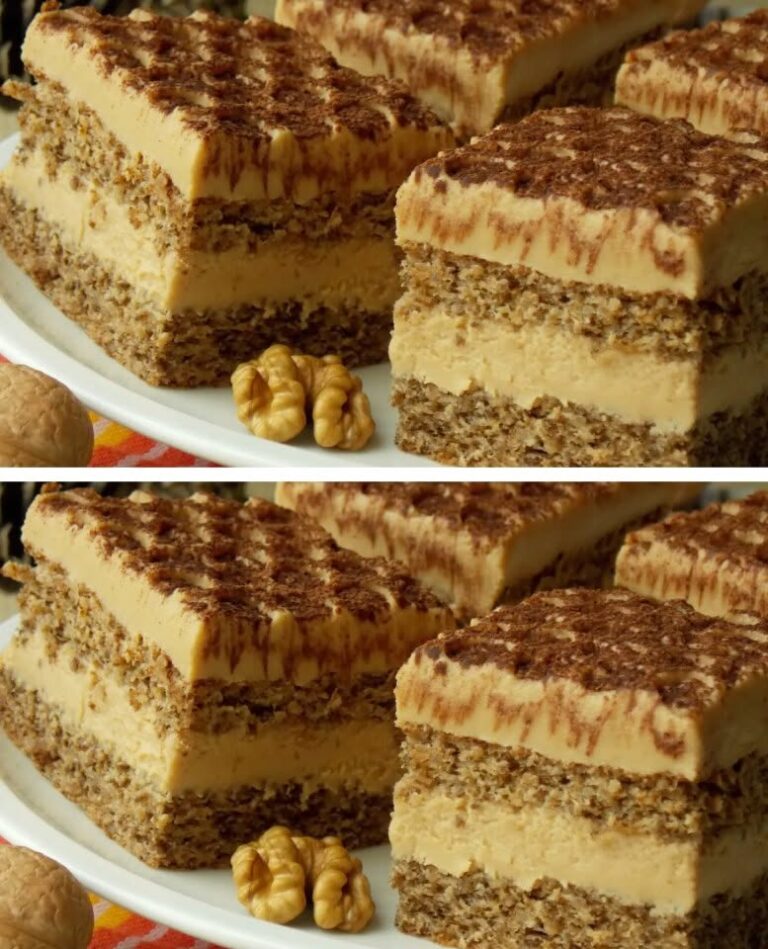 Prajitura Nucissima cu Cremă Fiartă de Brânză și Caramel – Desertul de Lux care se Prepară Surprinzător de Ușor